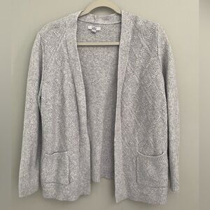 Light Grey Open Cardigan